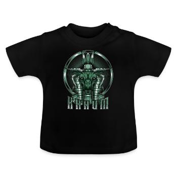 Fertility God Chnum Egyptian Egypt - Baby Organic T-Shirt with Round Neck - black - Front