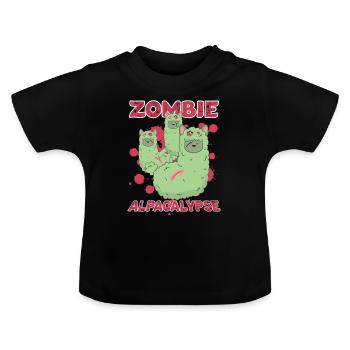 Zombie Apocalypse - T-shirt bio col rond Bébé - noir - Devant