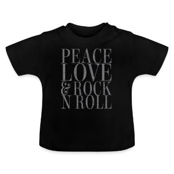 Rock And Roll - T-shirt bio col rond Bébé - noir - Devant