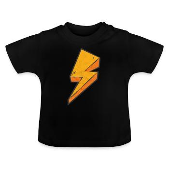 Blitz - Baby Bio-T-Shirt mit Rundhals - Schwarz - Vorne