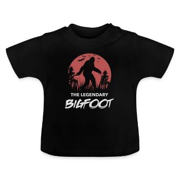 Bigfoot - Baby Bio-T-Shirt mit Rundhals - Schwarz - Vorne