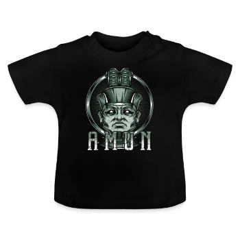 Dieu du saule dieu égyptien égyptien - T-shirt bio col rond Bébé - noir - Devant