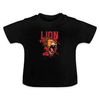 Imprimés animaliers - El Ligro - T-shirt bio col rond Bébé - noir - Devant