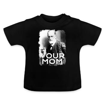 Conflit d'Œdipe complexe de Freud Oedipe - T-shirt bio col rond Bébé - noir - Devant