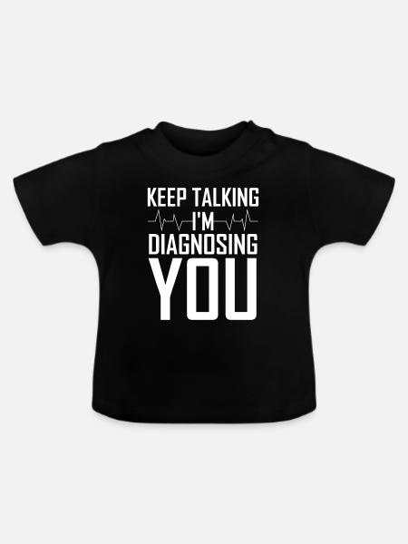 Psychologie - Baby Bio-T-Shirt mit Rundhals - Schwarz