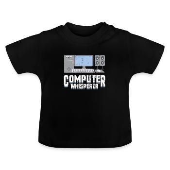 Informatiker - Baby Bio-T-Shirt mit Rundhals - Schwarz - Vorne