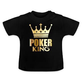 POKER KING Online - Baby Bio-T-Shirt mit Rundhals - Schwarz - Vorne