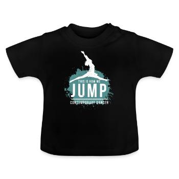 Danse Danse Contemporaine Danse Ausdurckstanz - T-shirt bio col rond Bébé - noir - Devant