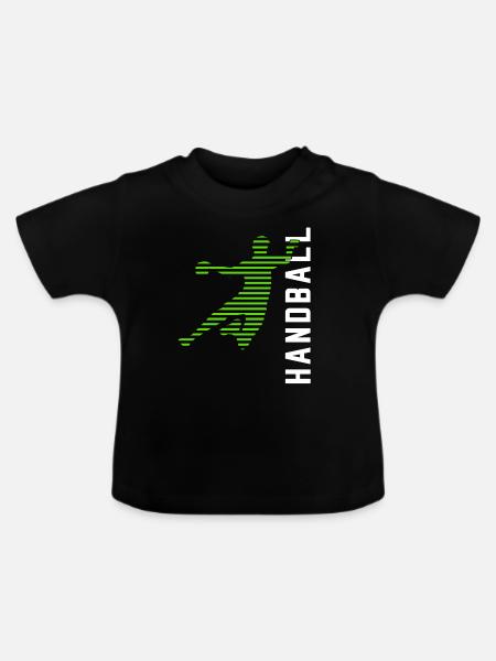 Handball - Baby Bio-T-Shirt mit Rundhals - Schwarz