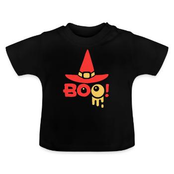 Halloween - T-shirt bio col rond Bébé - noir - Devant