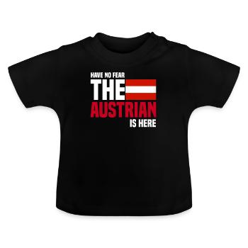 Autriche - T-shirt bio col rond Bébé - noir - Devant