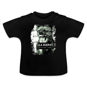 hyena - Baby Organic T-Shirt with Round Neck - black - Front
