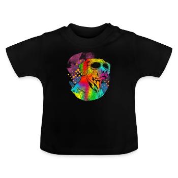 Rhodesian Ridgeback - T-shirt bio col rond Bébé - noir - Devant