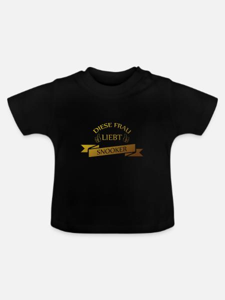 Snooker - Baby Bio-T-Shirt mit Rundhals - Schwarz