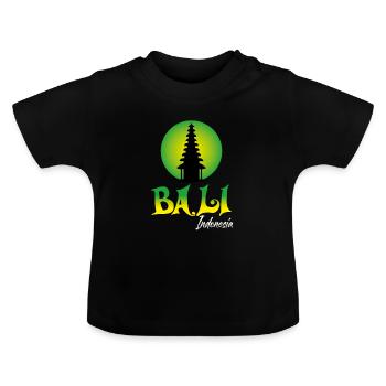 Bali - Baby Bio-T-Shirt mit Rundhals - Schwarz - Vorne