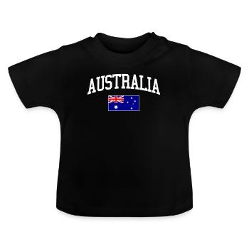 Australien Australien Australien - Baby Bio-T-Shirt mit Rundhals - Schwarz - Vorne