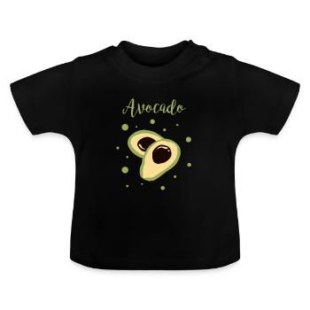 avocado - T-shirt bio col rond Bébé - noir - Devant