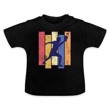 Ping-ping-congs - T-shirt bio col rond Bébé - noir - Devant