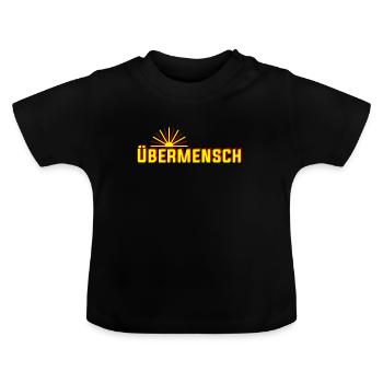 Friedrich Nietzsche PHILOSOPHIE - T-shirt bio col rond Bébé - noir - Devant