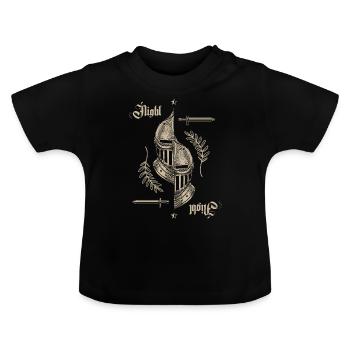 mittelalter Festival mittelfristig Markt Geschenk - Baby Bio-T-Shirt mit Rundhals - Schwarz - Vorne