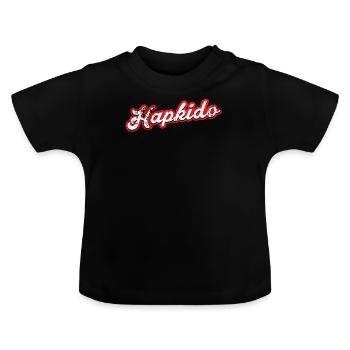 hapkido - vintage & distressed - Baby Bio-T-Shirt mit Rundhals - Schwarz - Vorne