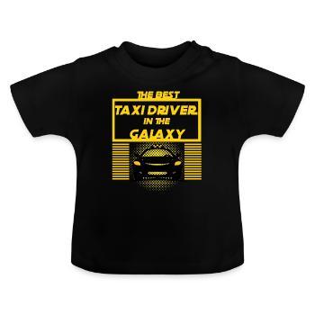 Taxi Driver - Le meilleur chauffeur de taxi de la galaxie - T-shirt bio col rond Bébé - noir - Devant