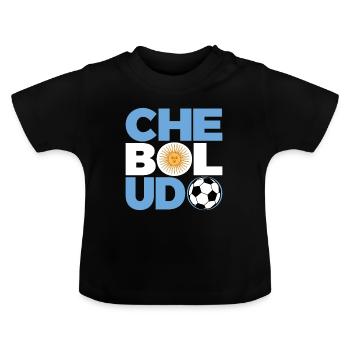 Che Boludo Cadeau Drôle Football Argentine Football - T-shirt bio col rond Bébé - noir - Devant