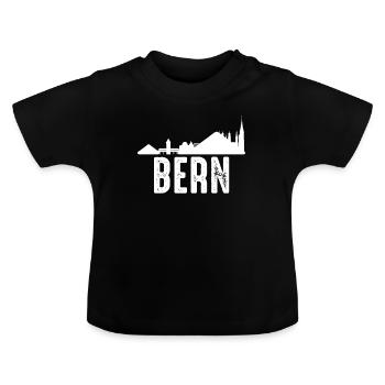 Bern - Baby Bio-T-Shirt mit Rundhals - Schwarz - Vorne