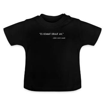 It depends on funny lawyer gift lawyer - Baby Organic T-Shirt with Round Neck - black - Front