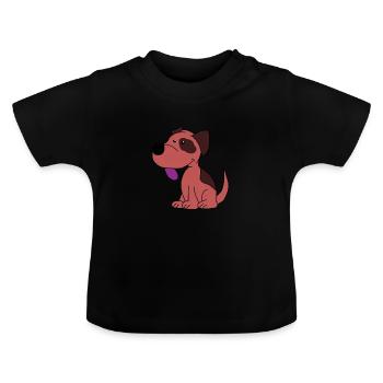 Sweet Dogs Dog Dog Love Gift Wau Animal Love - Baby Organic T-Shirt with Round Neck - black - Front