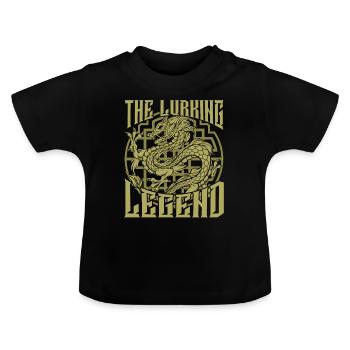 Dragon chinois - T-shirt bio col rond Bébé - noir - Devant