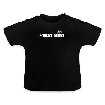 Schiere Lohner Acker Bauer trekker Dorf jugend - Baby Bio-T-Shirt mit Rundhals - Schwarz - Vorne
