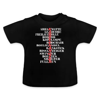 Carp angling gift carp clothes Carp - Baby Organic T-Shirt with Round Neck - black - Front