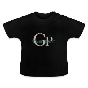 Deutsch Pinscher - Baby Bio-T-Shirt mit Rundhals - Schwarz - Vorne