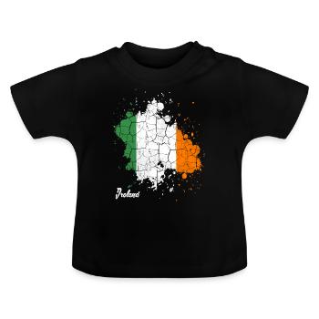 Irland - Baby Bio-T-Shirt mit Rundhals - Schwarz - Vorne