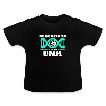 Geocaching - T-shirt bio col rond Bébé - noir - Devant