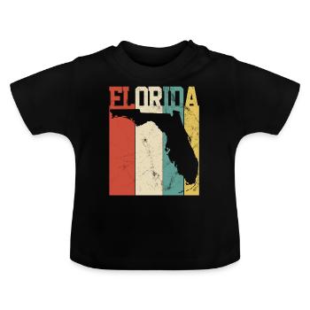 FLORIDE - T-shirt bio col rond Bébé - noir - Devant