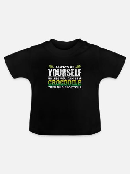 Alligator - Baby Bio-T-Shirt mit Rundhals - Schwarz
