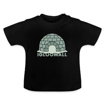 Cadeau Igloo Eskimo Snow House Snow - T-shirt bio col rond Bébé - noir - Devant