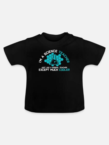 Biologie Chemie Physik Lehrer - Baby Bio-T-Shirt mit Rundhals - Schwarz