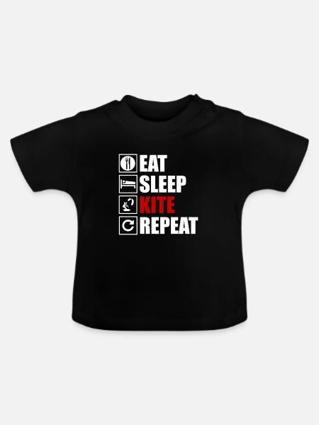 Kite - Baby Bio-T-Shirt mit Rundhals - Schwarz
