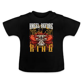 Krabbe - Baby Bio-T-Shirt mit Rundhals - Schwarz - Vorne