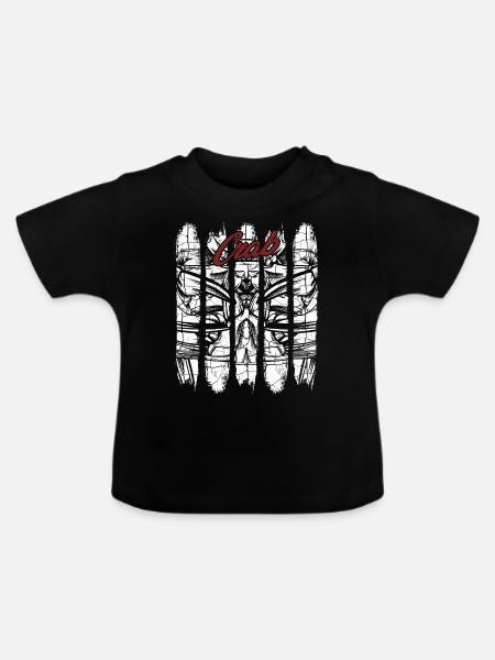 Krabbe - Baby Bio-T-Shirt mit Rundhals - Schwarz