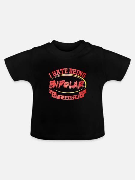 Bipolar - Baby Bio-T-Shirt mit Rundhals - Schwarz