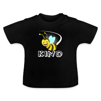 Anti-Bullying - Baby Bio-T-Shirt mit Rundhals - Schwarz - Vorne