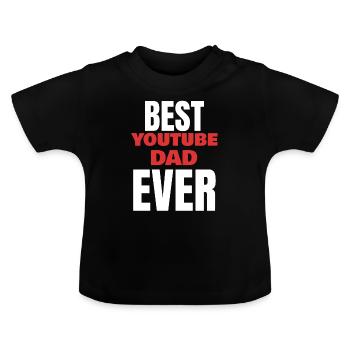 Youtube Youtube Youtube Vlogging Vlog Far Cadeau - T-shirt bio col rond Bébé - noir - Devant