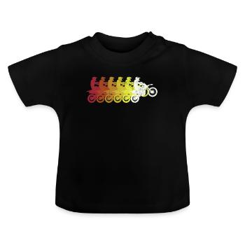 Motocross Motocross - T-shirt bio col rond Bébé - noir - Devant