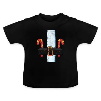 Nikolaus - Baby Bio-T-Shirt mit Rundhals - Schwarz - Vorne