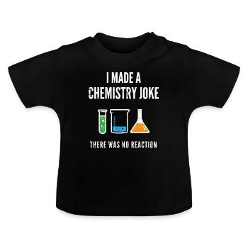 Chemie-Witz - Baby Bio-T-Shirt mit Rundhals - Schwarz - Vorne