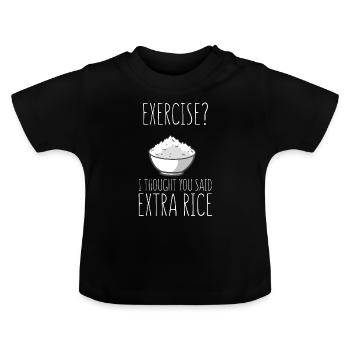 Exercice je pensais - T-shirt bio col rond Bébé - noir - Devant